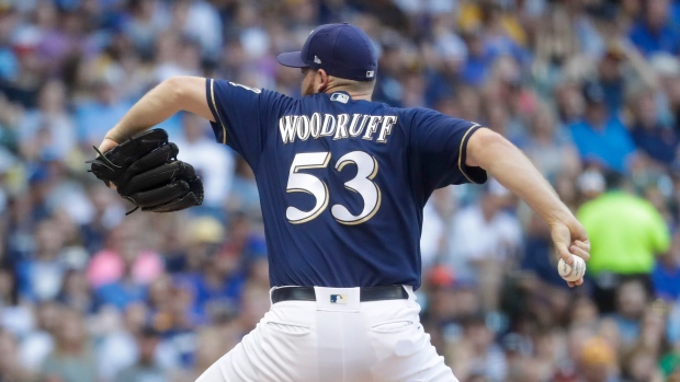 Brandon Woodruff wins 10th as Thames, Brewers beat Pirates 