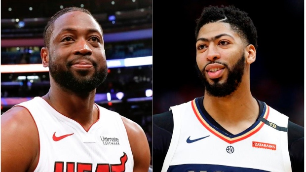Anthony Davis, Dwyane Wade , The Canadian Press Anthony Davis, Dwyane Wade