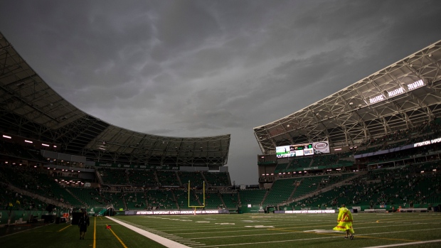 Storm at Mosaic Stadium, The Canadian Press Storm at Mosaic Stadium