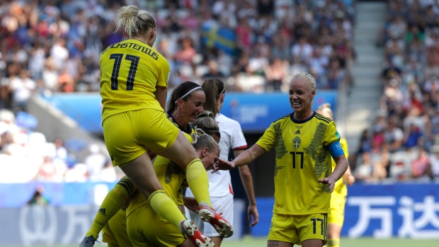 Sweden celebrates , The Canadian Press Sweden celebrates