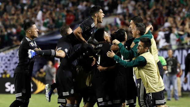 Mexico celebrates, The Canadian Press Mexico celebrates