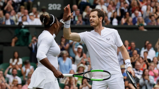 Serena Williams and Andy Murray