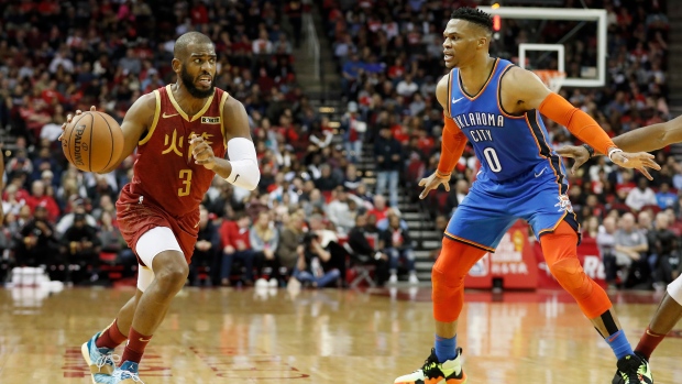 Chris Paul and Russell Westbrook, Tim Warner/Getty Images Chris Paul and Russell Westbrook