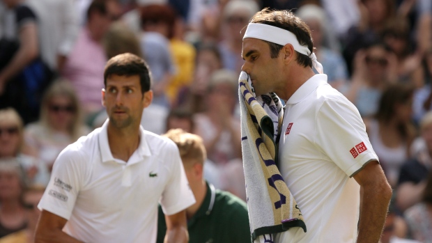 Novak Djokovic Roger Federer, The Canadian Press Novak Djokovic Roger Federer