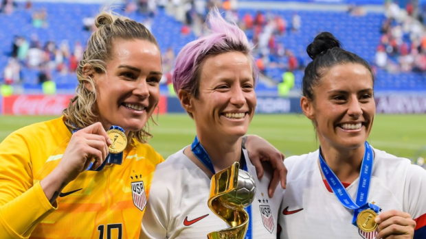 Ashlyn Harris, Megan Rapinoe, Ali Krieger, Getty Images Ashlyn Harris, Megan Rapinoe, Ali Krieger