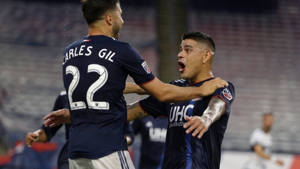 New England Revolution celebrate, The Canadian Press New England Revolution celebrate