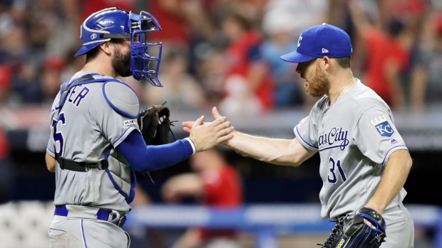 Kansas City Royals celebrate, The Canadian Press Kansas City Royals celebrate
