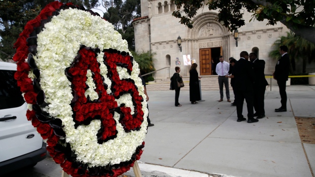 Tyler Skaggs memorial, The Canadian Press Tyler Skaggs memorial