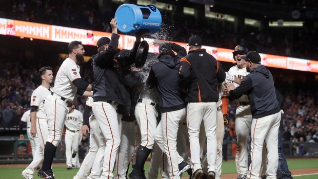 San Francisco Giants celebrate