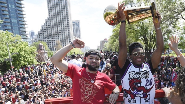 Fred VanVleet and Kyle Lowry 