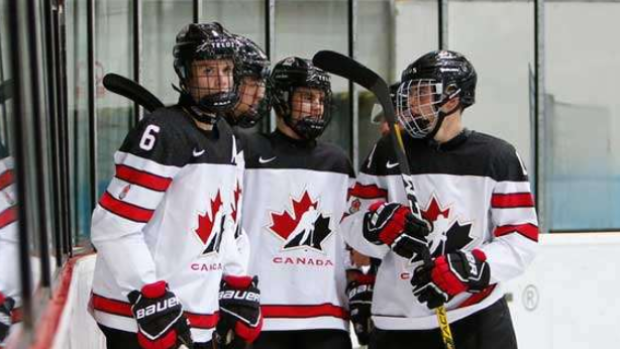 Canada celebrates at Hlinka Gretzky Cup