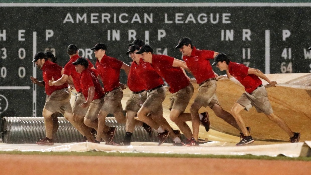 Marlins Red Sox Game Postponed By Rain At Ferway Park Tsn Ca