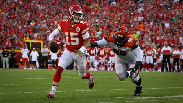 Patrick Mahomes and Andrew Billings, Scott Winters/Icon Sportswire via Getty Images Patrick Mahomes and Andrew Billings