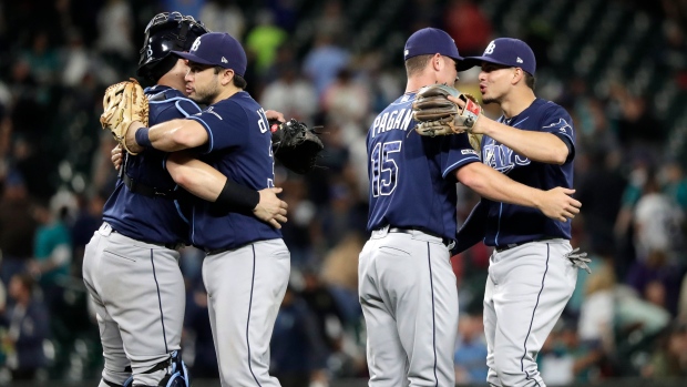 Tampa Bay Rays celebrate 