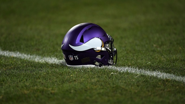 Vikings helmet, Stacy Revere/Getty Images Vikings helmet