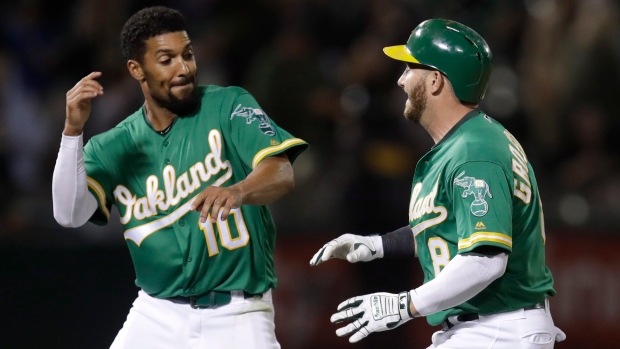 Robbie Grossman Marcus Semien, The Canadian Press Robbie Grossman Marcus Semien