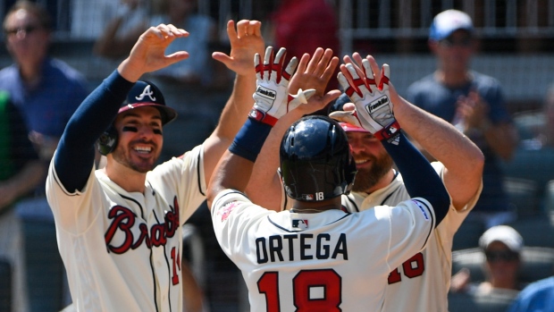 Rafael Ortega, Matt Joyce and Brian McCann , The Canadian Press Rafael Ortega, Matt Joyce and Brian McCann