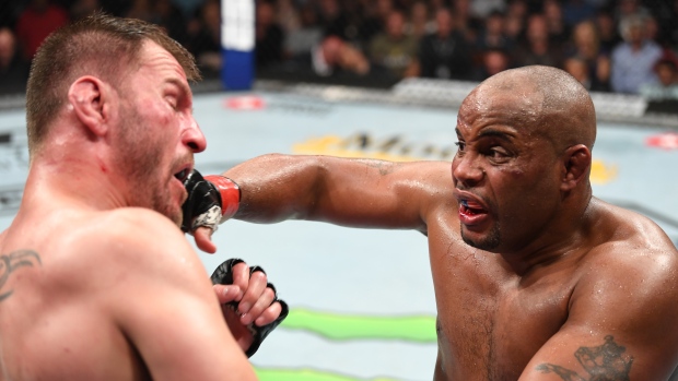Daniel Cormier and Stipe Miocic, Josh Hedges/Zuffa LLC/Zuffa LLC via Getty Images Daniel Cormier and Stipe Miocic