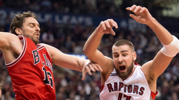 Pau Gasol and Jonas Valanciunas