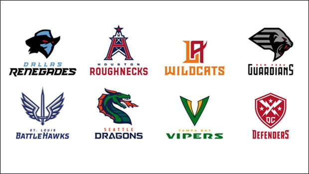 2020 XFL logos