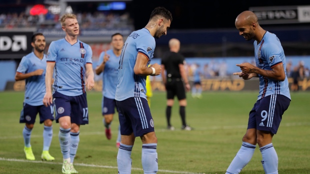 New York City FC celebrates