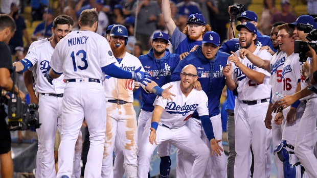 Max Muncy and Dodgers Celebrate, The Canadian Press Max Muncy and Dodgers Celebrate