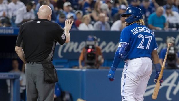 Vladimir Guerrero Jr. gets ejected, The Canadian Press Vladimir Guerrero Jr. gets ejected
