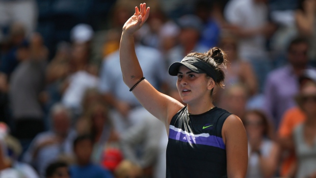 Bianca Andreescu, The Canadian Press Bianca Andreescu
