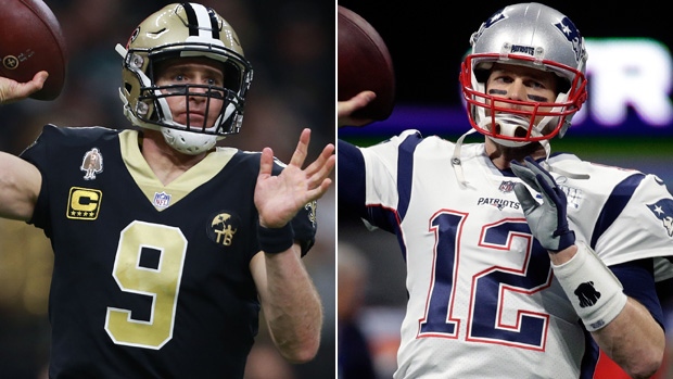 Drew Brees Tom Brady, Getty Images/The Canadian Press Drew Brees Tom Brady