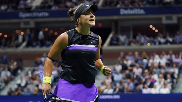 Bianca Andreescu, The Canadian Press Bianca Andreescu