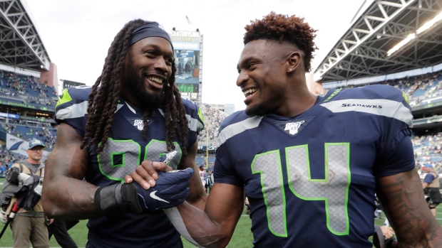 Jadeveon Clowney and DK Metcalf