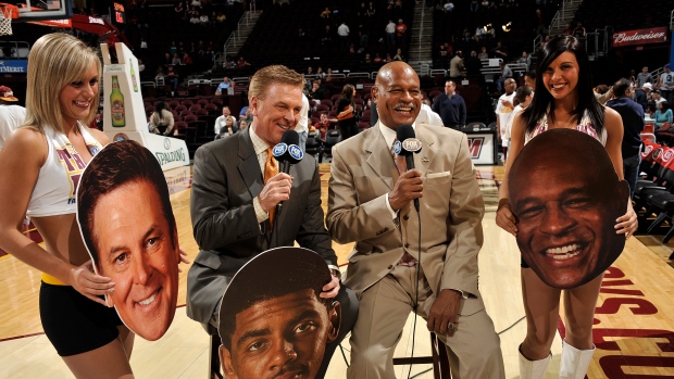 Fred McLeod and Austin Carr, David Liam Kyle/NBAE via Getty Images Fred McLeod and Austin Carr
