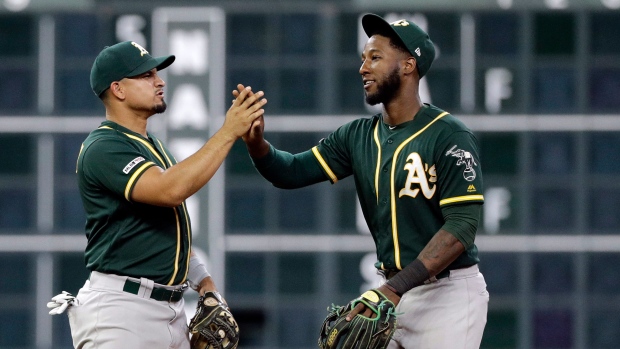 Franklin Barreto and Jurickson Profar, The Canadian Press Franklin Barreto and Jurickson Profar