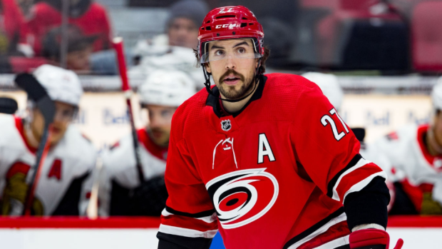 Justin Faulk, Getty Images Justin Faulk