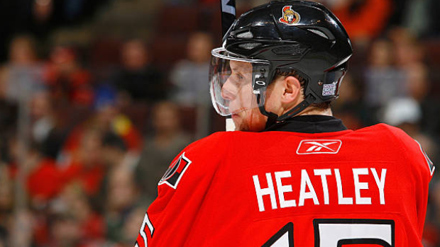 dany heatley ottawa senators jersey