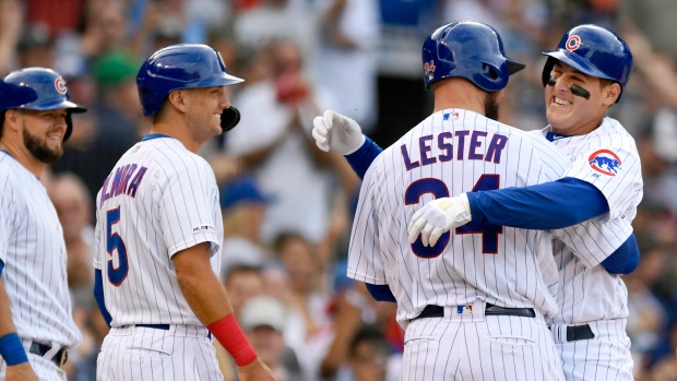 Chicago Cubs celebrate 