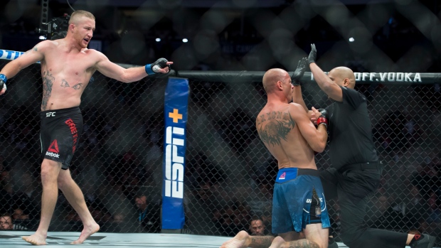 Justin Gaethje and Donald "Cowboy" Cerrone , The Canadian Press Justin Gaethje and Donald "Cowboy" Cerrone