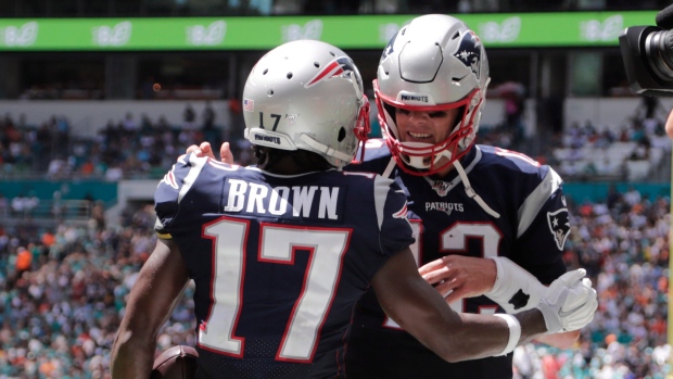 Antonio Brown Tom Brady