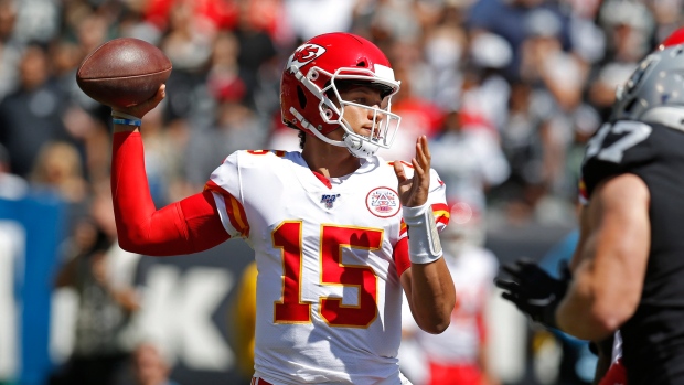 Patrick Mahomes, The Canadina Press Patrick Mahomes