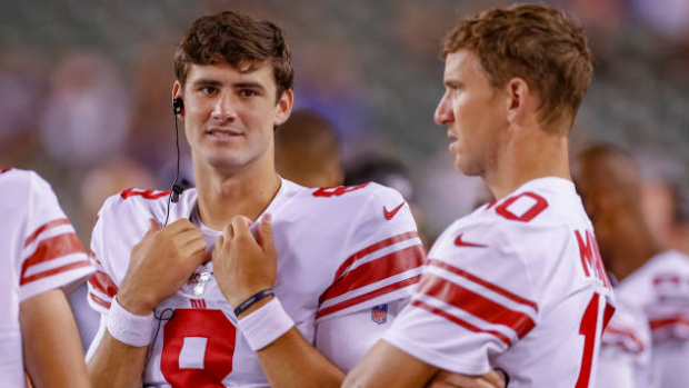 Daniel Jones and Eli Manning, Getty Images Daniel Jones and Eli Manning