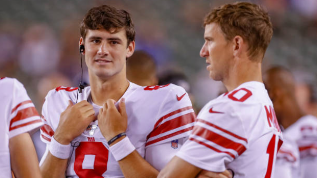 Daniel Jones and Eli Manning