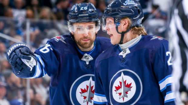 Blake Wheeler and Patrik Laine