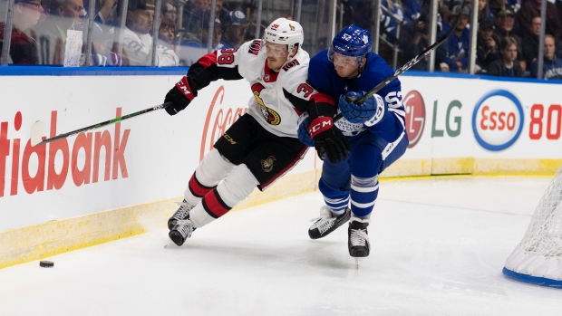 Rudolfs Balcers, Martin Marincin, The Canadian Press Rudolfs Balcers, Martin Marincin