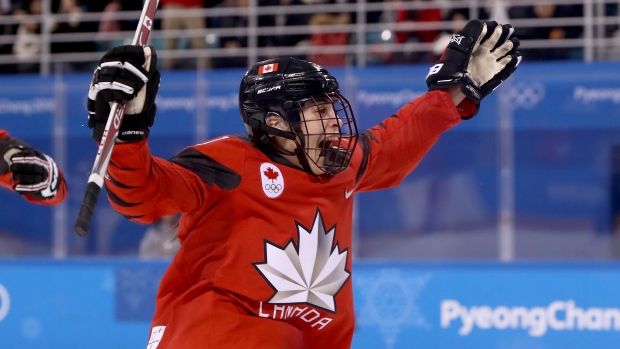 Anaheim Ducks' Trevor Zegras, Canadian women's hockey star Sarah