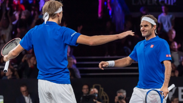 Roger Federer Alexander Zverev, The Canadian Press Roger Federer Alexander Zverev