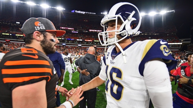 Baker Mayfield, Jared Goff , The Canadian Press Baker Mayfield, Jared Goff