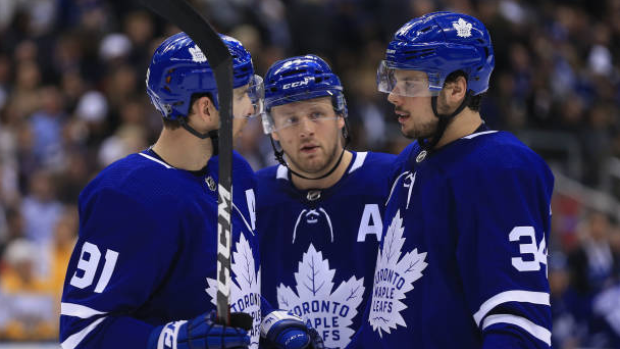 Tavares, Rielly and Matthews, Getty Images Tavares, Rielly and Matthews