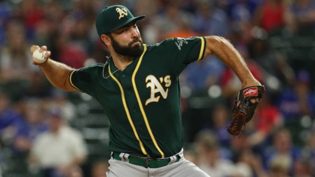 Oakland Athletics lose right-handed pitcher Lou Trivino for season