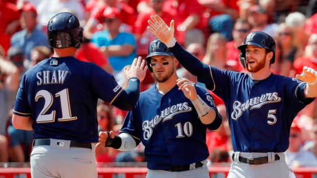 Milwaukee Brewers celebrate