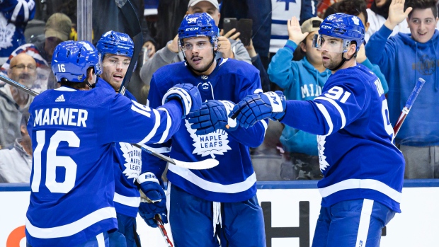 Mitchell Marner Andreas Johnsson Auston Matthews John Tavares, The Canadian Press Mitchell Marner Andreas Johnsson Auston Matthews John Tavares